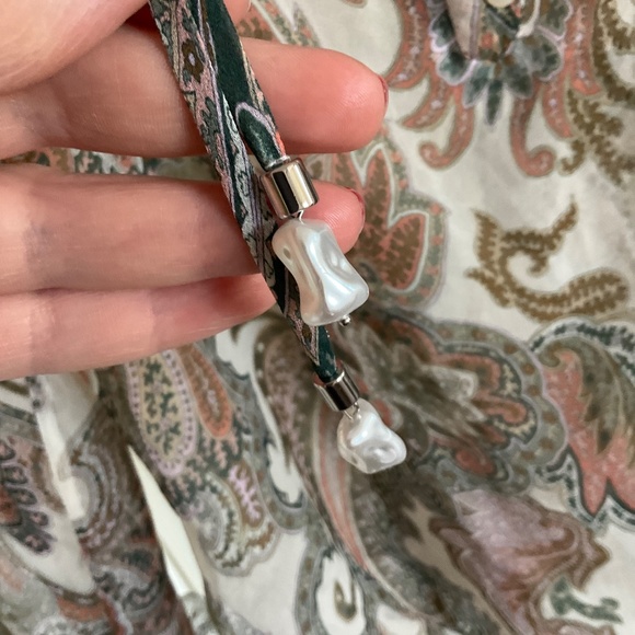 Veronica Beard Antonette Long-Sleeve Paisley Blouse - Picture 7 of 8